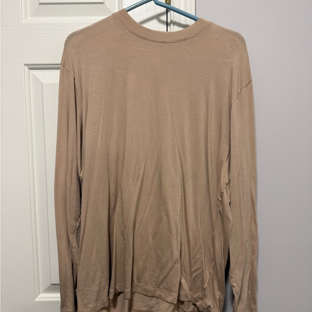 SKIMS women’s Tan Long Sleeve Tee
